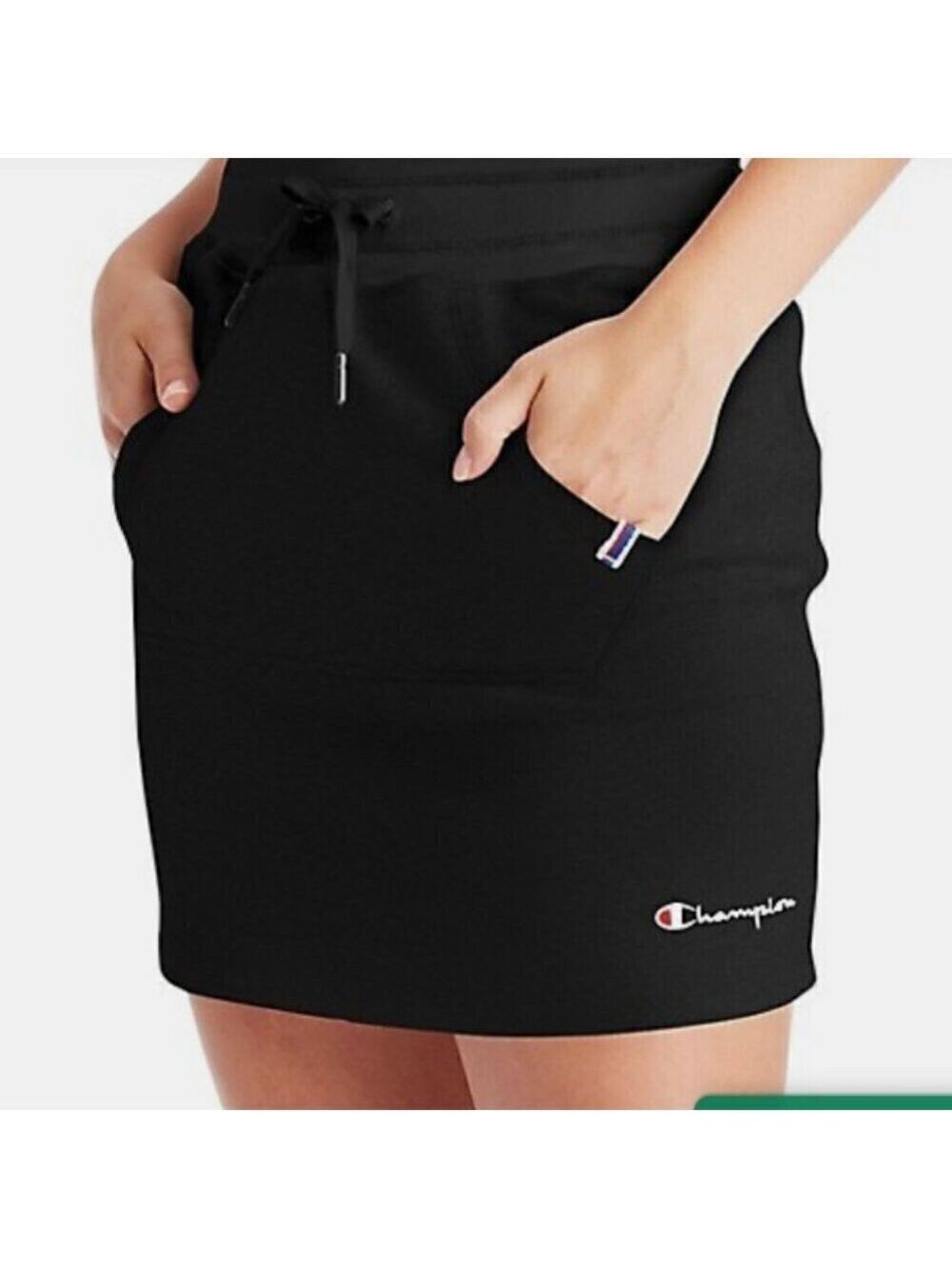 CHAMPION CAMPUS MINI SKIRT WITH KANGAROO POCKET, TIE WAIST SZ MEDIUM